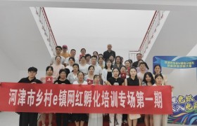河津市乡村e镇网红孵化培训第一期圆满结束